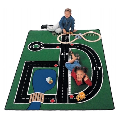 Carpets For Kids Neighborhood 4.08 ft. x 5.83 ft. Rectangle Carpet 401